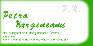 petra margineanu business card